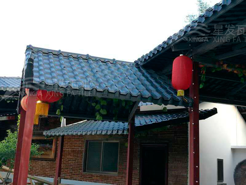 園林建筑搭建樹脂瓦涼亭，將景觀與藝術融合，別具一格！